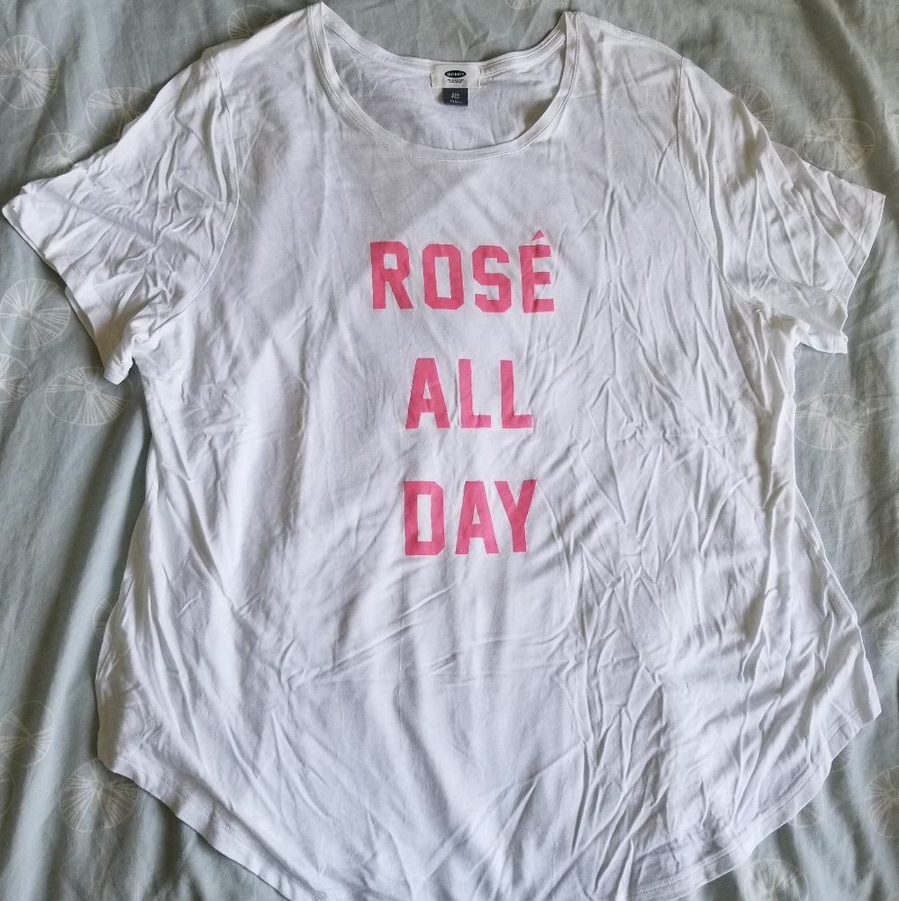 NWOT Rosé All Day Graphic T-shirt